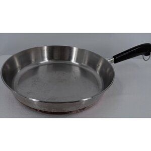 Revere Ware 10-Inch Skillet Copper Bottom & Black Handle